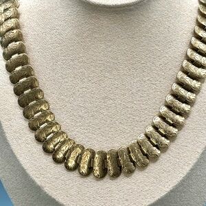 Gold Etched Link CABI Necklace